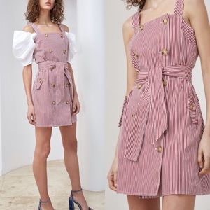 C/MEO Collective “Follow Me” Stripe Button Dress S
